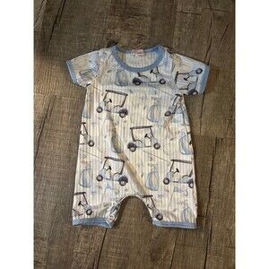 Baby boy golf romper